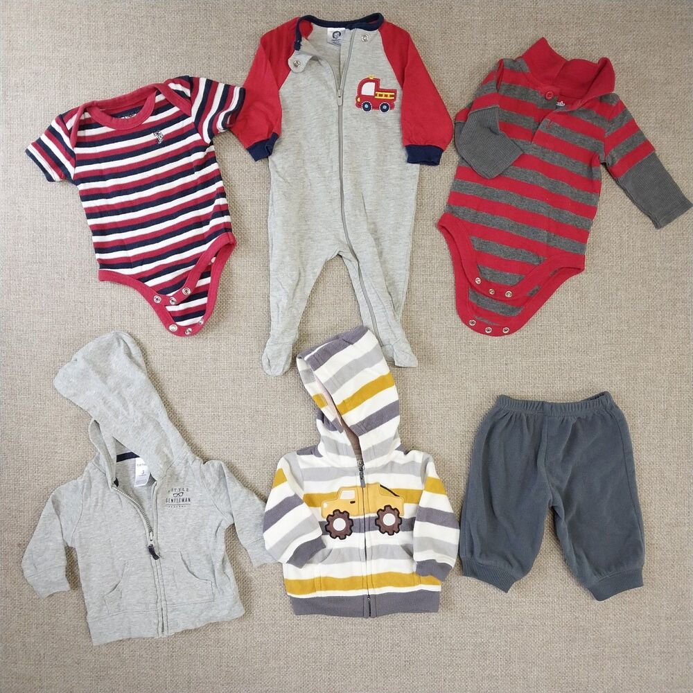 Baby Infant Boy Clothing Bundle Bodysuit Variety Of Colors 12 Pieces Newborn #10